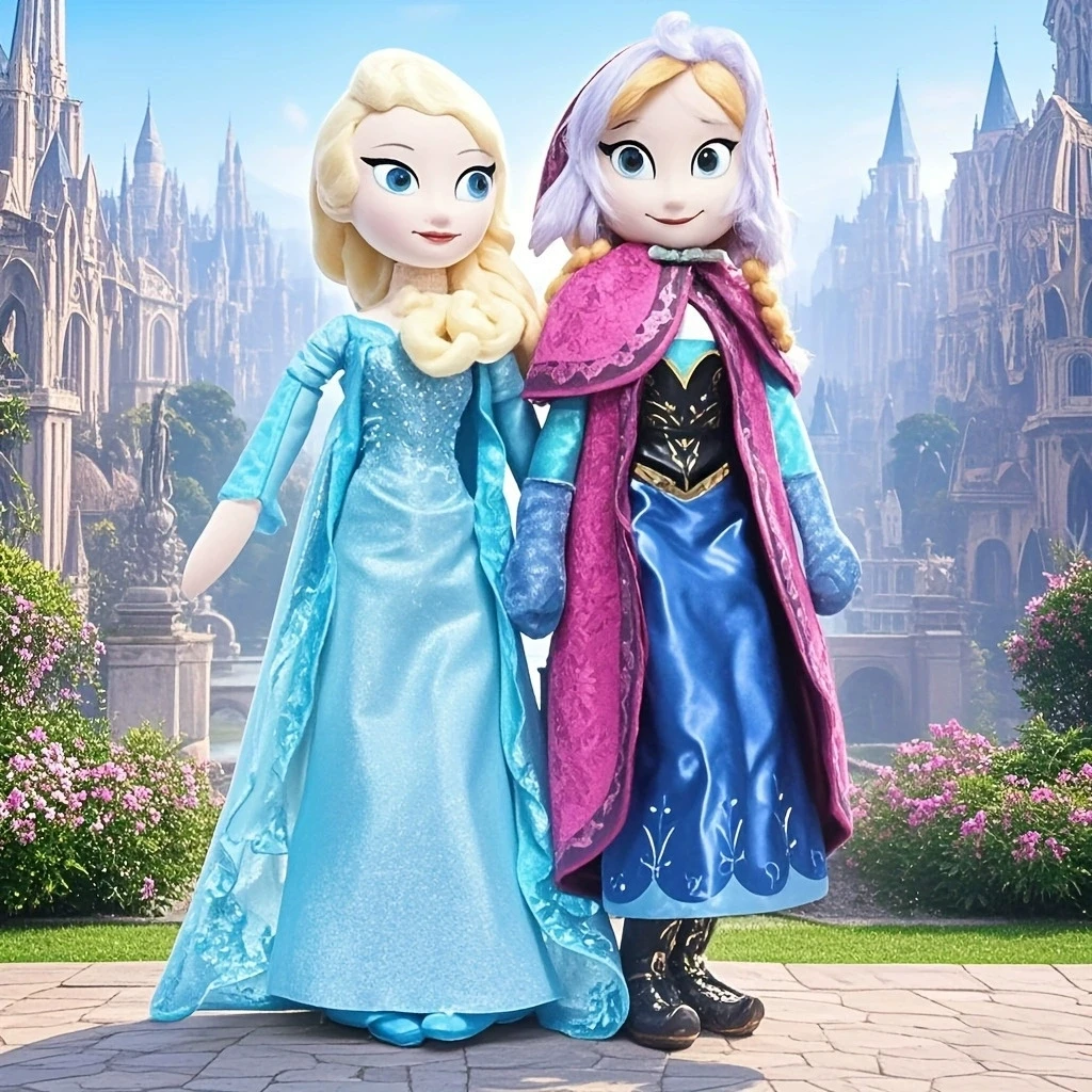 Muñeca de Peluche de la Princesa Elsa y Anna de Frozen, Juguete de Peluche, Regalo de Cumpleaños para Niñas, Set de Regalo
