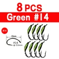 8 piezas VERDE talla 14