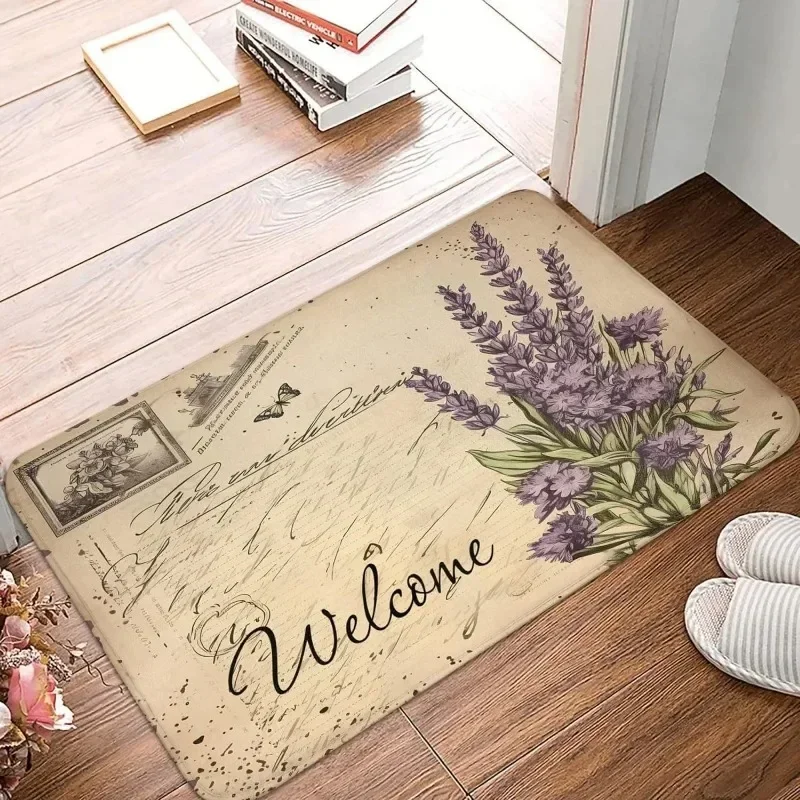 Welcome Door Mat Super Absorbent Carpet for Bathroom Non Slip Kitchen Entrance Decor Rugs Home Bedroom Diatom Mud Doormats