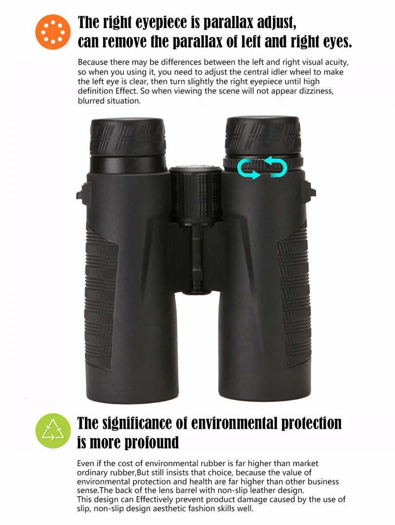 COMET Powerful Binoculars 8x42 10X42 HD Long Range Waterproof Bak4 Binocular BAK4 Prism High Clarity For Tourism Hunting Camping