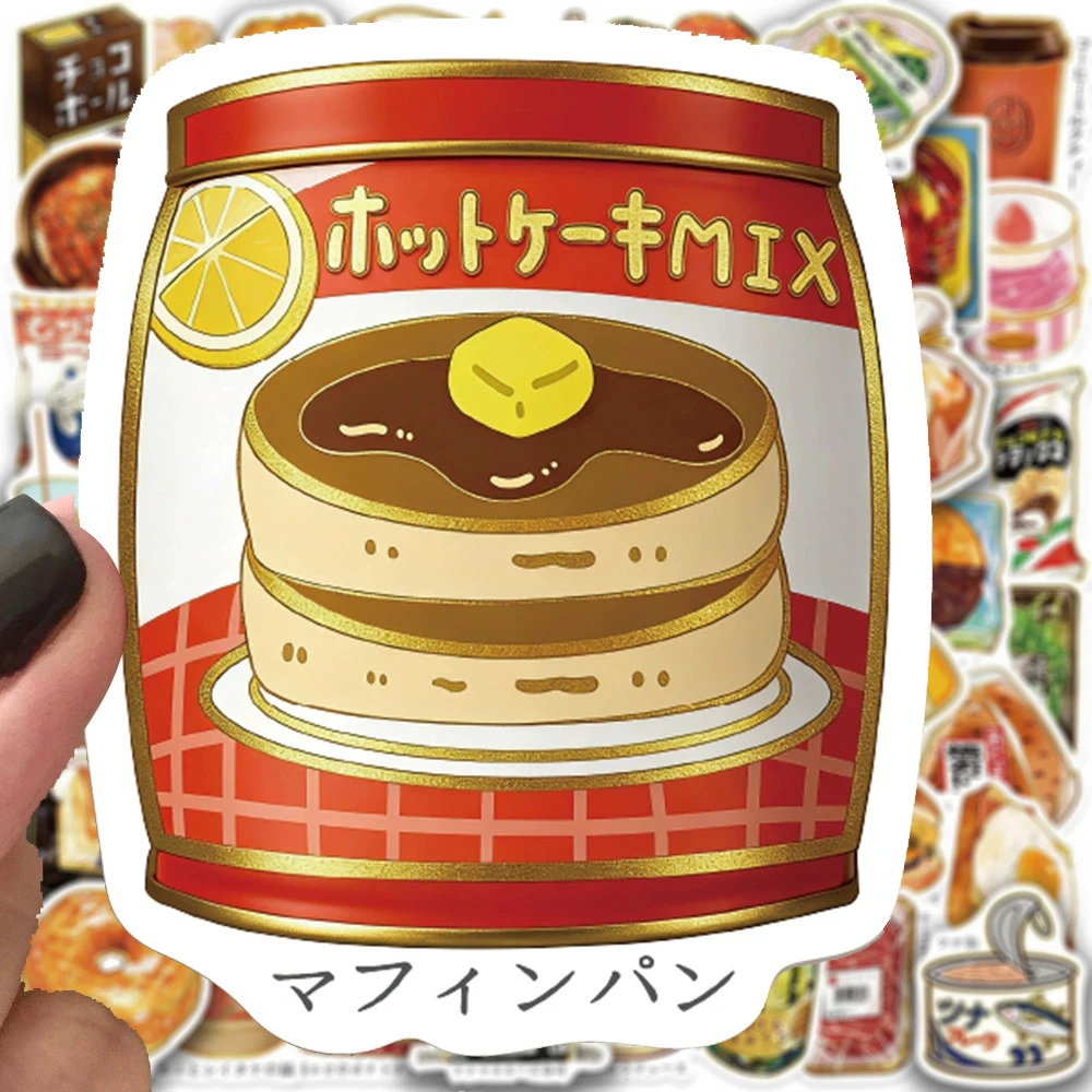 10/30/56pcs Cute Japanese Snack Packaging Cartoon Stickers DIY Scrapbook Guitar Laptop Luggage Funny Graffiti Sticker Toys Gifts