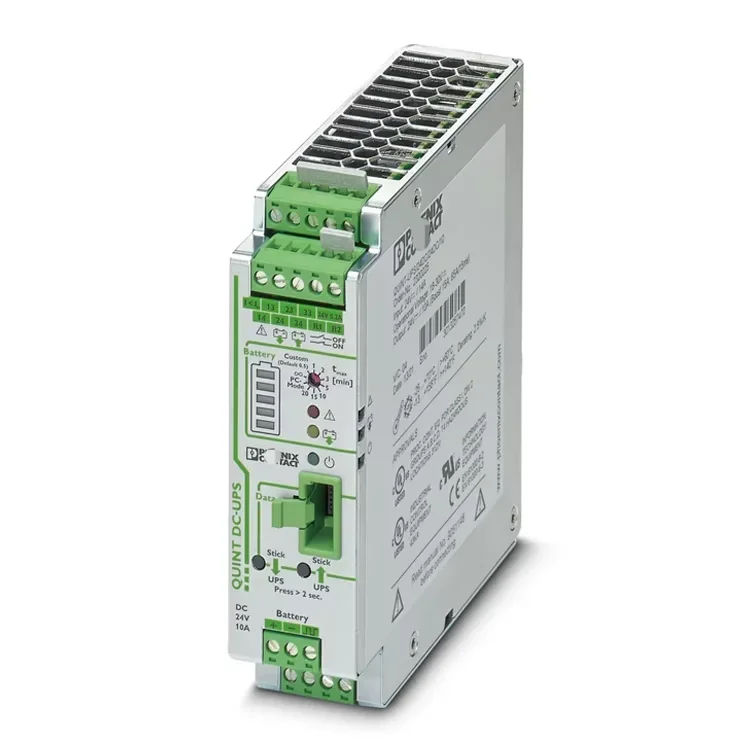 

contact Uninterruptible power supply 2320225- QUINT-UPS/ 24DC/10 with IQ technology for DIN rail mounting