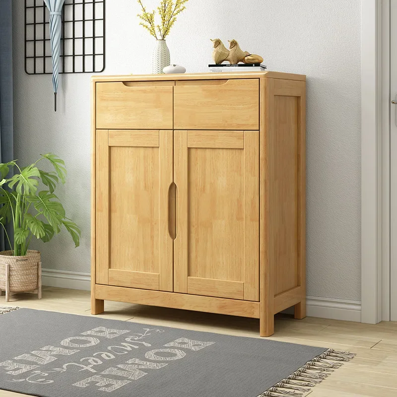 Decorative Distinctive Walnut Shoe Cabinet Smooth Practical Fashionable Functional Shoe Cabinet Mueble Zapatos Hallway Furniture