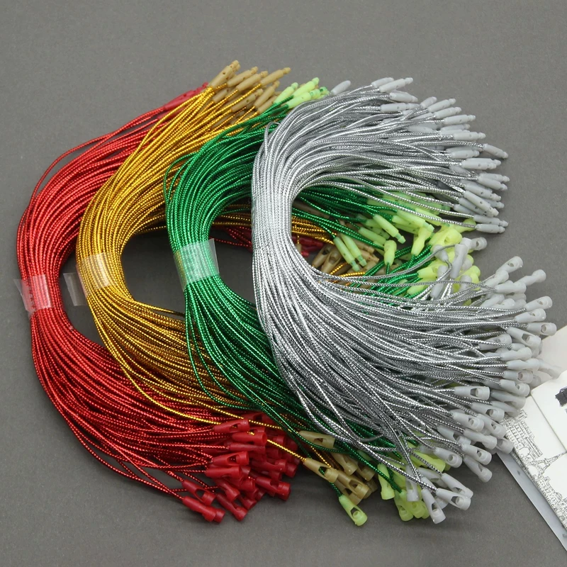 Gold Thread Hanging Rope for Clothing Tags Bullet Tag Hanging Bead Rope ...