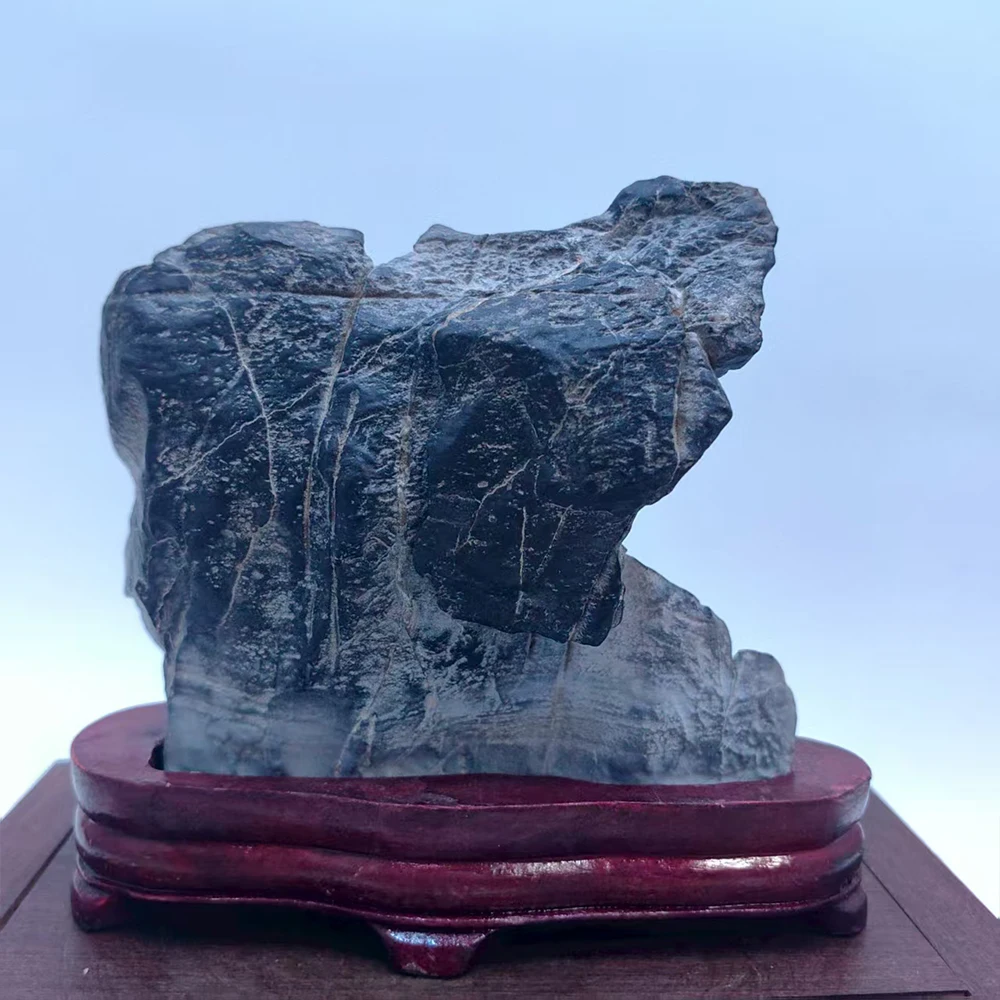 Asian Natural Stone Rock for Meditation Unique Rough Home Decor Precision Cut Gift for Men - Unique Room Decoration Item