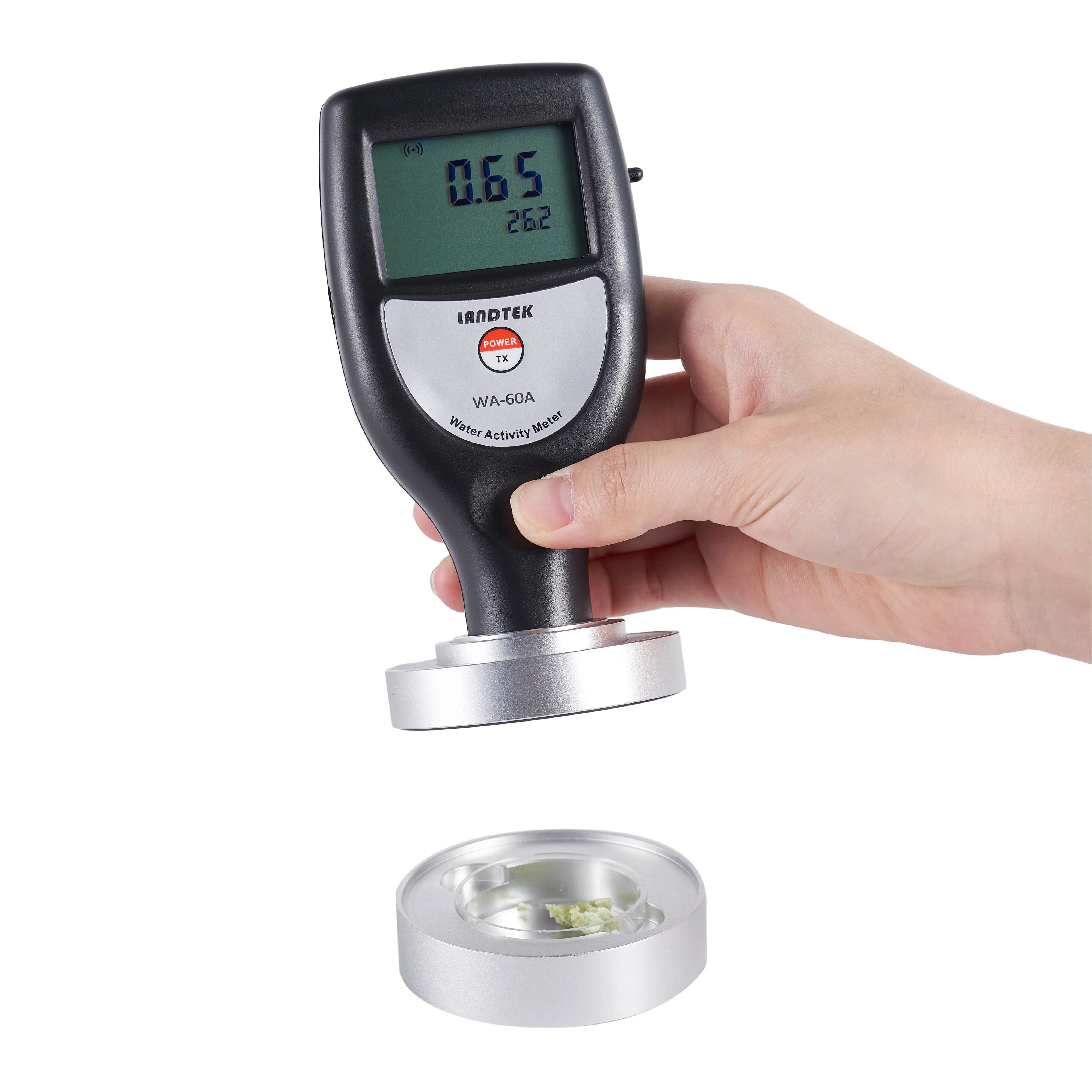 Portable Food Moisture Activity Teste WA-60A Moisture Activity Meter 0aw~1.0aw Grain Oil and Dry Goods Moisture Activity Tester