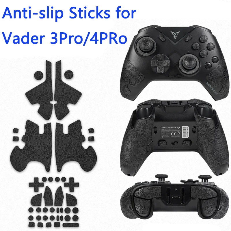 مجموعات كاملة من الملصقات المضادة للانزلاق لـ Flydigi Vader 3 Pro Flydigi Vader 4 Pro مجموعة أشرطة غير قابلة للانزلاق (ليست تحكم)