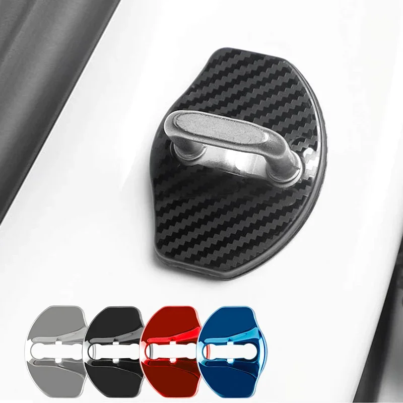 Auto Door Lock cover Protect For Tesla model 3 model X Y Car Emblems Case Car-Styling Car Protection Accessories