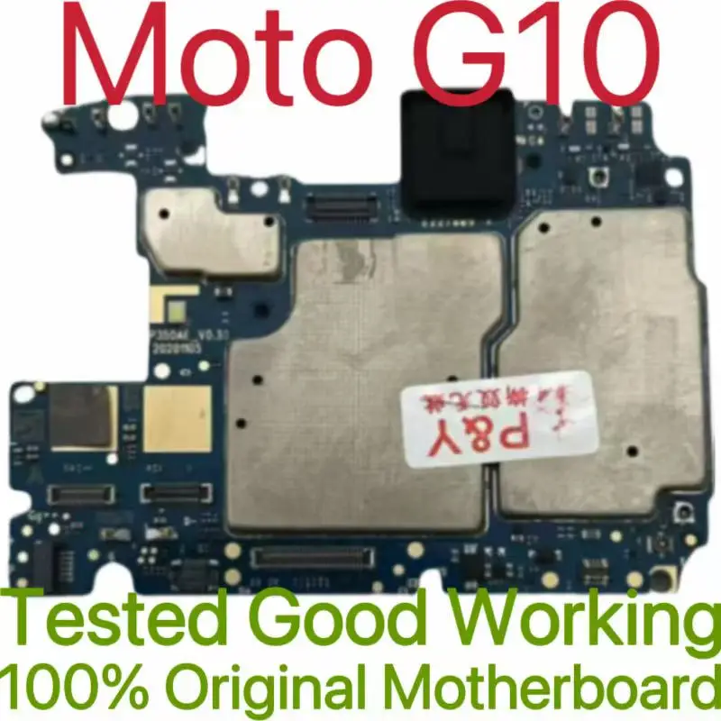 Global Version Original Unlocked Motherboard for Moto G10 Tested Circuit Plate Main Logic Board for Moto G10