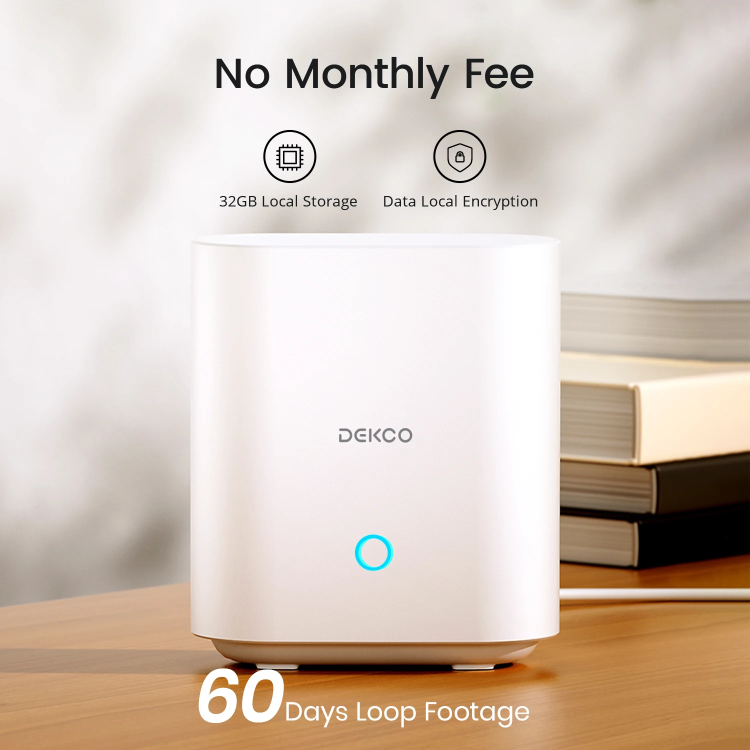 Dekco 3MP نظام الكاميرا الشمسية 2 كام كيت نظام الكاميرا اللاسلكية في الهواء الطلق 5000mAh بطارية واي فاي كاميرا AI كشف كاميرا CCTV مجموعة #2