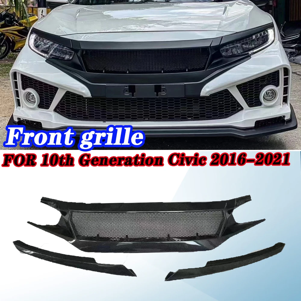 

Suitable for 10th Generation Civic Modified N1 Center Grid New Civic Front Face Grille Red Label Sports Front Grille 2016-2021