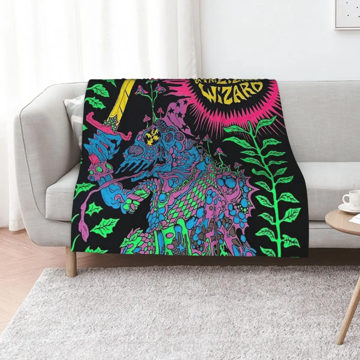 

King Gizz Tour poster classic Throw Blanket Warm Bed Flannel Fabric Plush Blankets