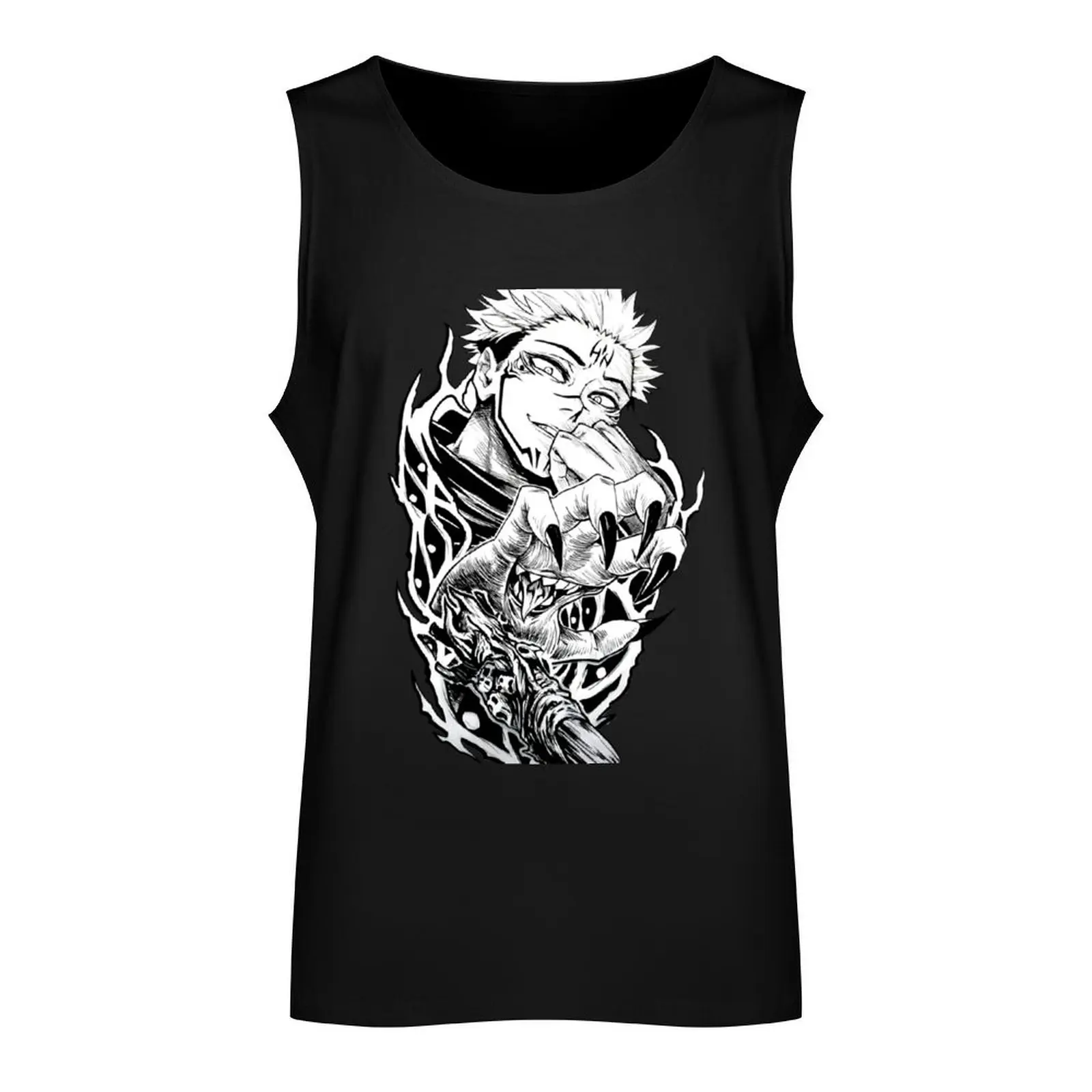 strongest sorcerer of all time Tank Top anime clothes Men's sleeveless gym shirts