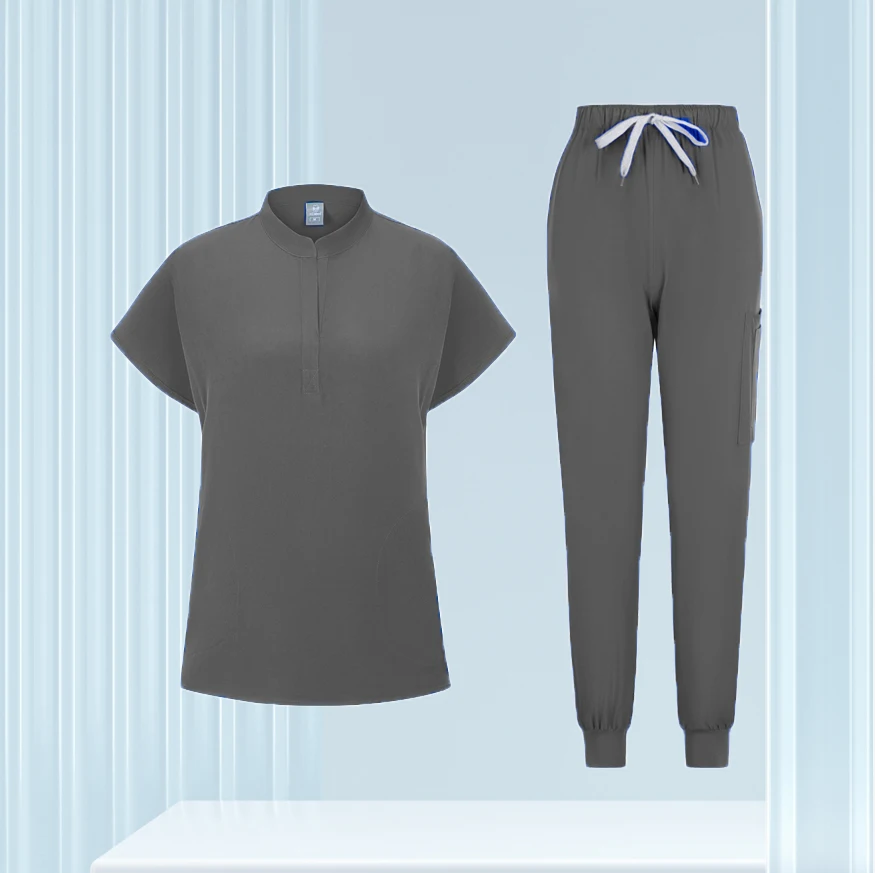 Uniforme de travail clinique pour hommes, vert, gris, bleu, blanc, dentiste, soins infirmiers médicaux, générateurs vétérinaires, vêtements de jogging pour hommes, ScrdecentrSet