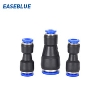 PG Series Air Pneumatic 10mm 8mm 6mm 12mm 4mm OD Hose Tube Touch Push Into Straight Gas Fittings Plastic Quick Connectors PG6-4