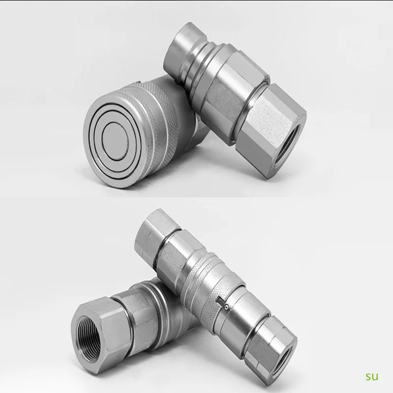 1/4 3/8 1/2 3/4 1 Inch Close Type Hydraulic Quick Couping Quick Coupler Steel Material Plug Socket Connector Set