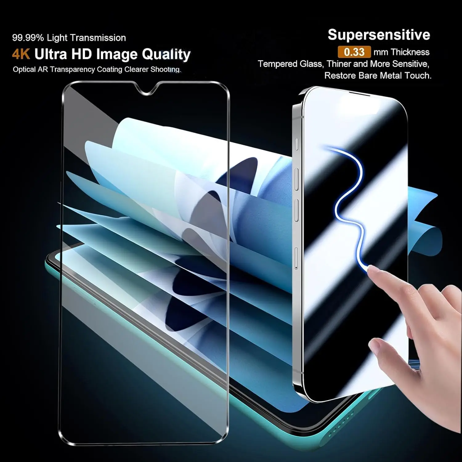 1/2/3PCS Full Cover Tempered Glass For Redmi Note 14 13 12 Pro 5G 13R Glass 9H Screen Protector Film Redmi Note 11 Pro 11T 11S – Detail 7