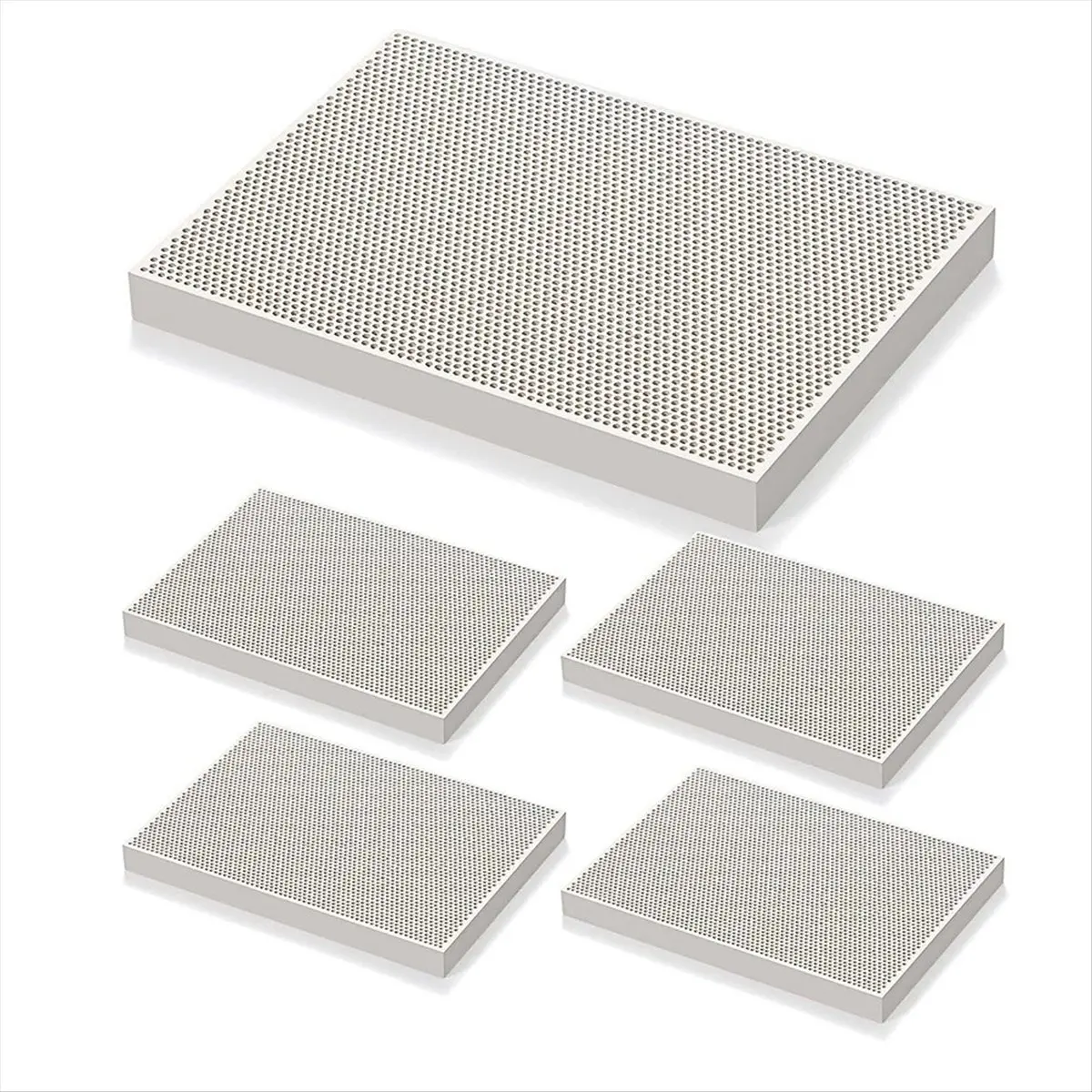 【Tools & Parts】 4 PCS Honeycomb Welding Block Ceramic Welding Plate Welding Block Panel Welding Making Kit Jeweler FusionCasting