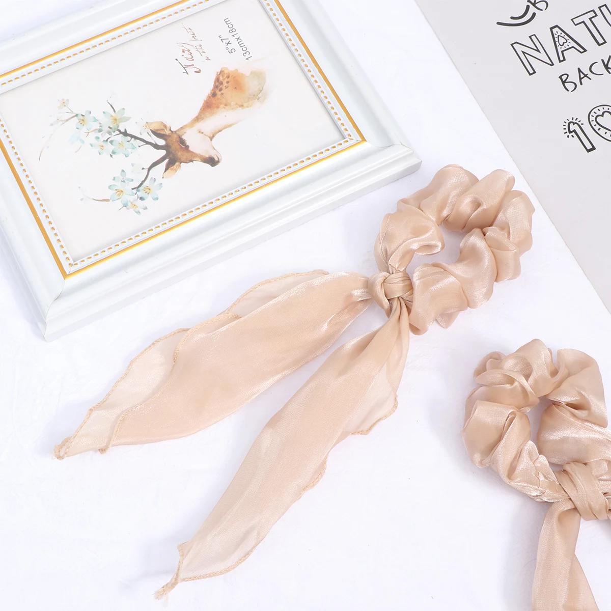 

2Pcs Black Hair Bands Stylish Cloth Hair Ties for Women Great for Everyday Wear and Matching Outfits Ponytail Holder