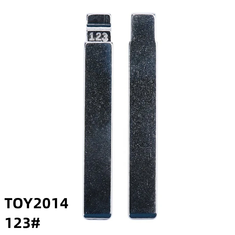 

OEM 5Pcs 123# TOY2014 Metal Blank Uncut Remote Key Blade For Toyota Corolla For Keydiy KD Xhorse VVDI JMD