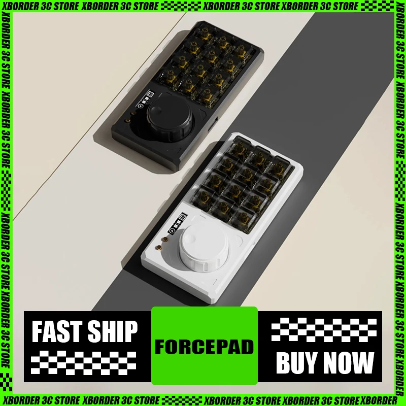 

RE ForcePad Wired Customization Aluminum Alloy Mechanical Keypad Brushless Motor Knob Full Key Hot Swappable Custom Buttons