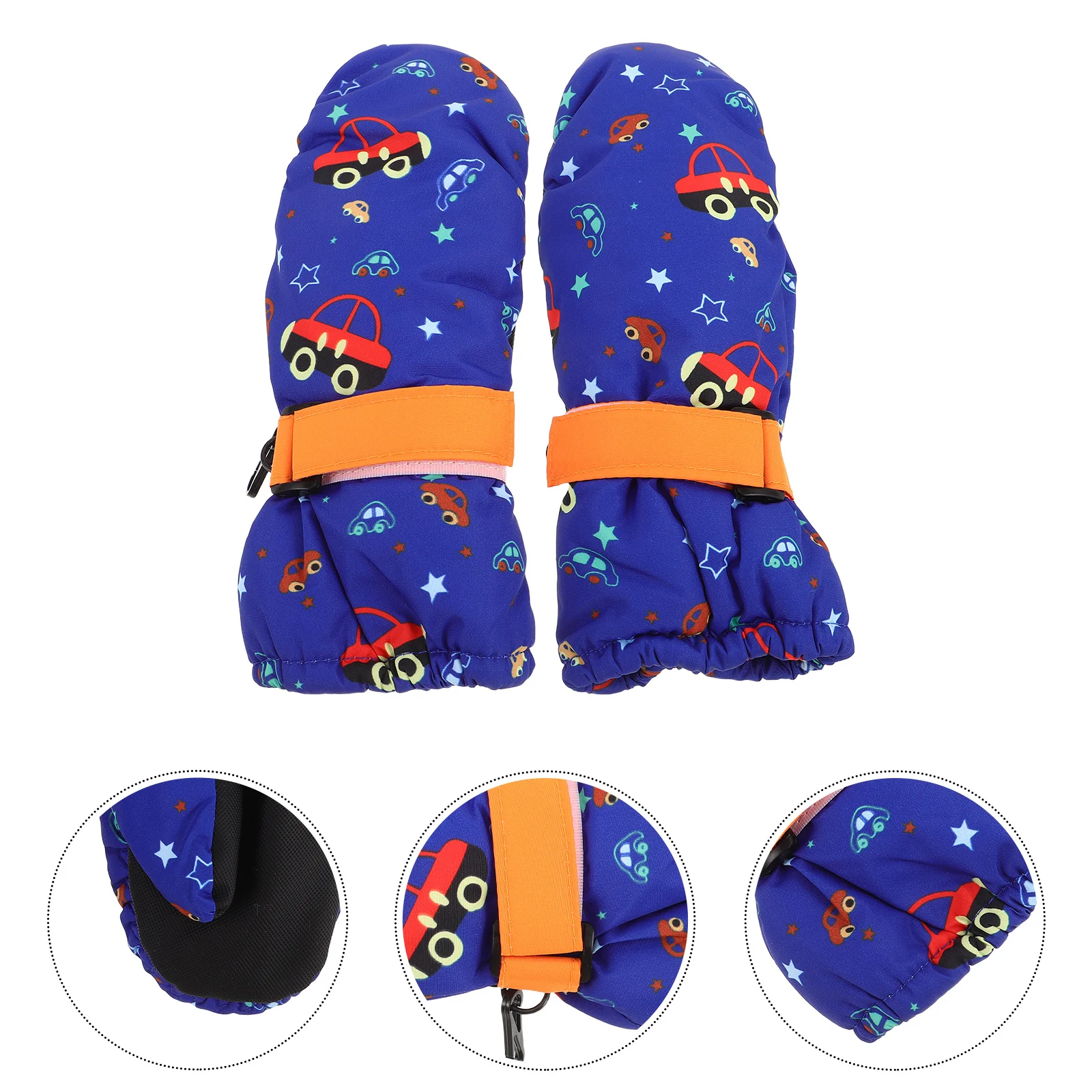 

1Pair Kids Waterproof Snow Gloves Thick Insulated Warm Ski Gloves Winter Mittens Snowboarding Hiking Outdoor Kids Snow Mittens