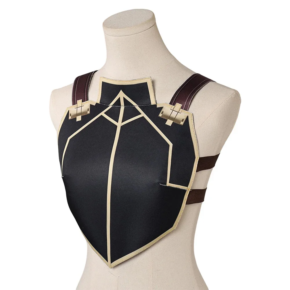 Disguise Arcane Sheriff of Piltover Cosplay Chest Armor 2024 Game LoL TV 2 Costume Women Outfits Female Role Play Party Clothes