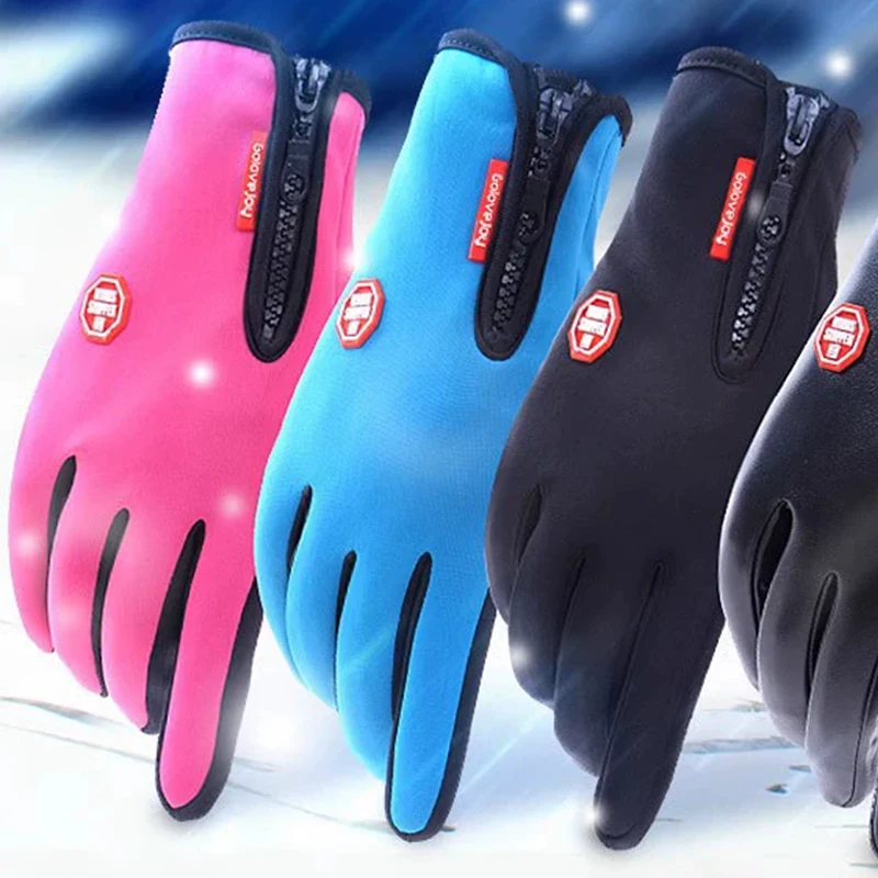 Winter Biker Gloves For Men Women Motorcycle Touchscreen Waterproof Warm Windproof Gloves Cycling Snowboard Driving Ski Sports