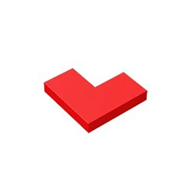 20 шт. гладких строительных блоков MOC, детали для сборки, плоская плитка 14719, угловые элементы 1+2, развивающие конструкторы, совместимые с брендом Leduo Toys