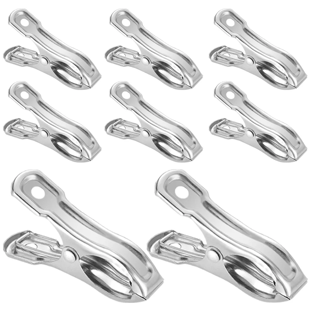 20 Pcs Stainless Steel Garden Clamp Plants Sunshade Cover Clamps Clothespin Clip Shading Net Rod Fixing