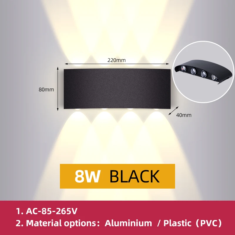 CHENBEN Wand leuchte LED wasserdicht Outdoor Wohnkultur Lampe Leuchte Beleuchtung Außen leuchte Innen garten LED Lampe Innen Wand anwenden 5