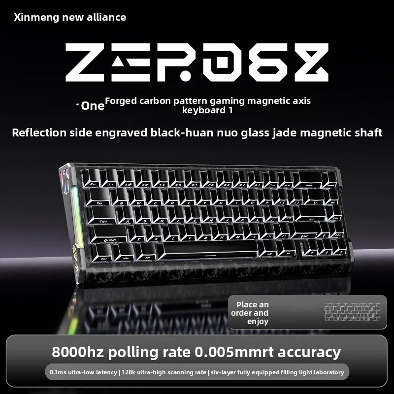Xinmeng ZERO68 Pro Hall Effect Keyboard Wired/Tri Mode 8K Low