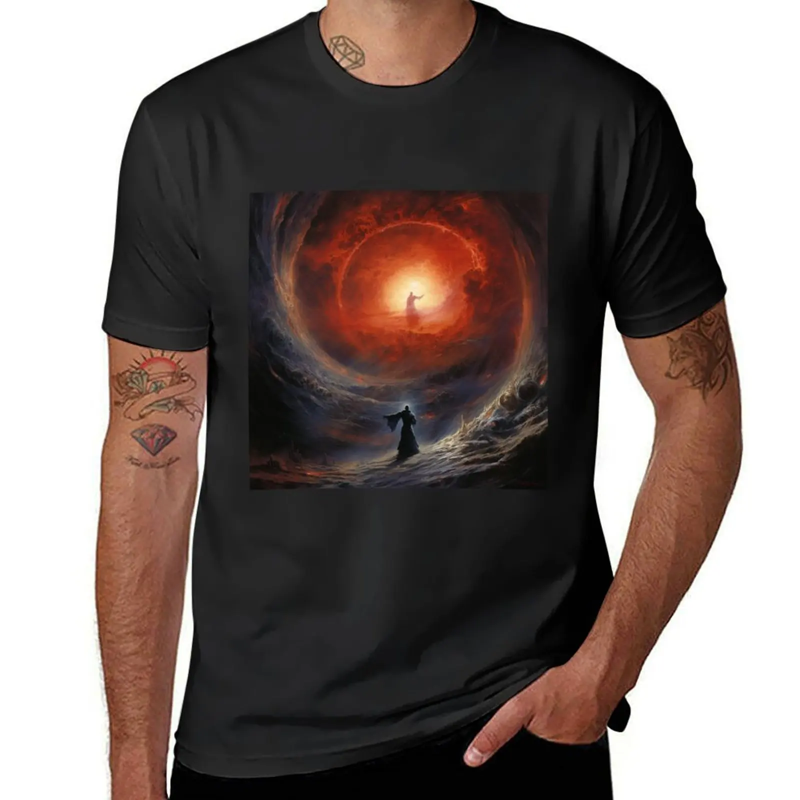 

Apex of the Abyss T-Shirt quick-drying graphics vintage clothes fitted t shirts for men