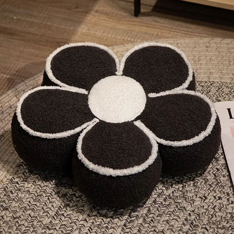 Korea Style Sunflower Cushion Sofa Living Room Bedside Throw Pillow Decor Flower Petals Seat on The Ground Chair Thick Backrest