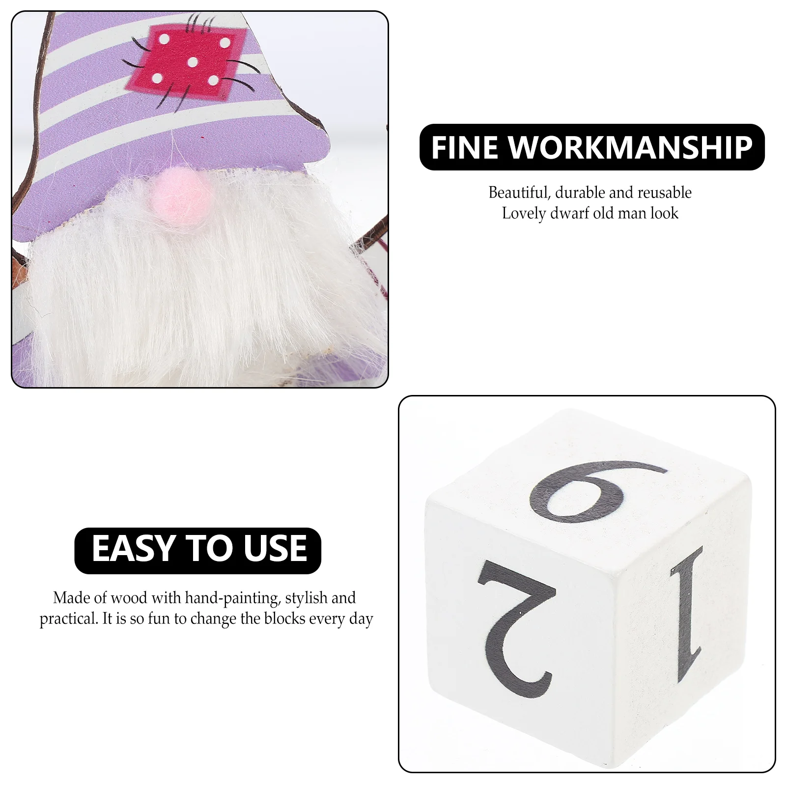 

Wooden Calendar Desk Home Office Month Date Display Xmas Perpetual Desktop Tabletop Stylish Practical H Painting YearAfterYear