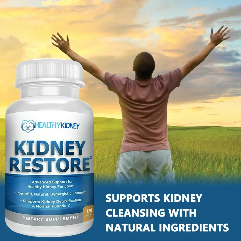 Kidney Cleanse and Health Supplement, Normal Kidney Function & Restoration, Detoxification, Kidney Health Vitamins 120 Capsules