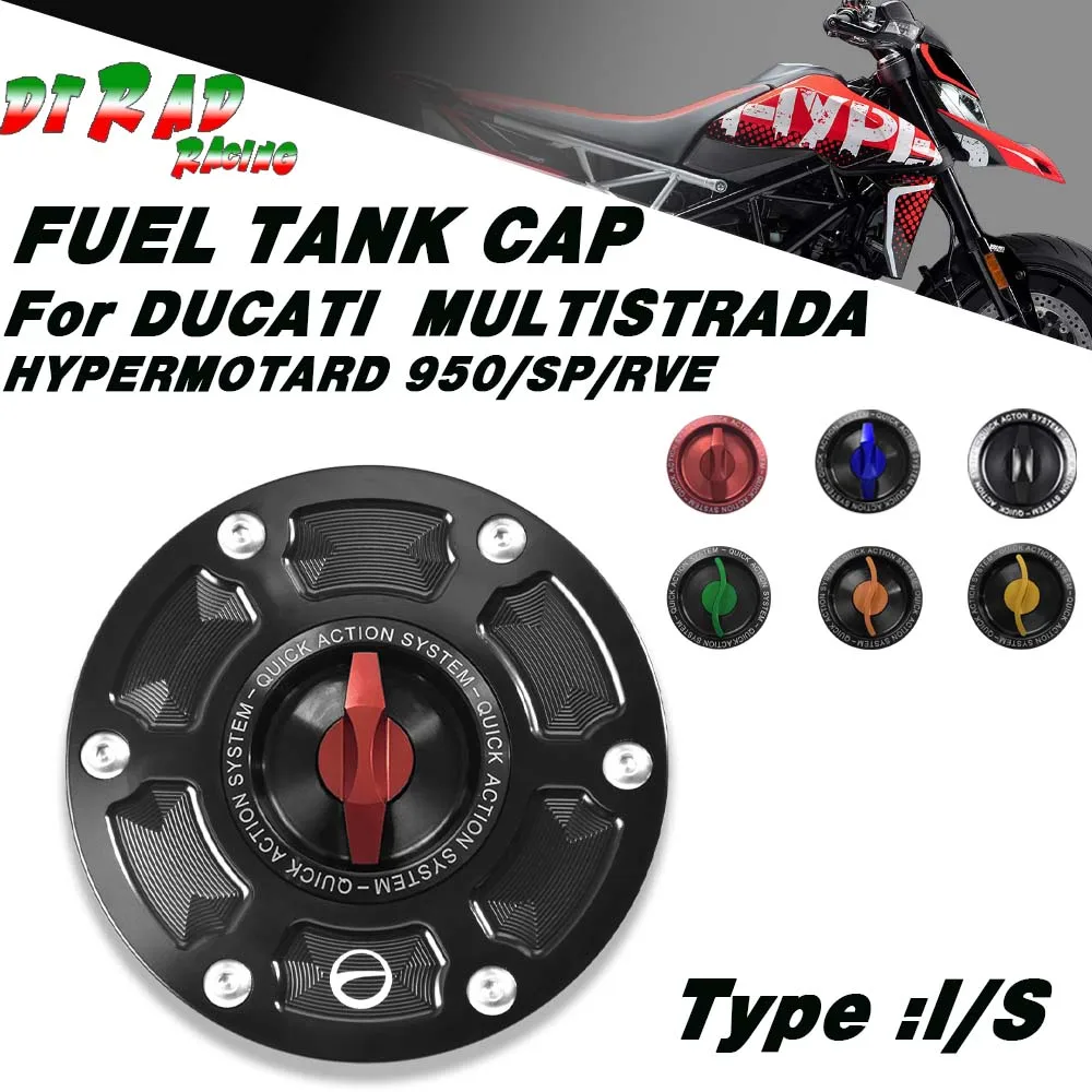 Motorcycle Fast Plug Gasoline Tank Fuel Cap For DUCATI MULTISTRADA 950/S HYPERMOTARD 950/SP/RVE Racer Decorative Accessories