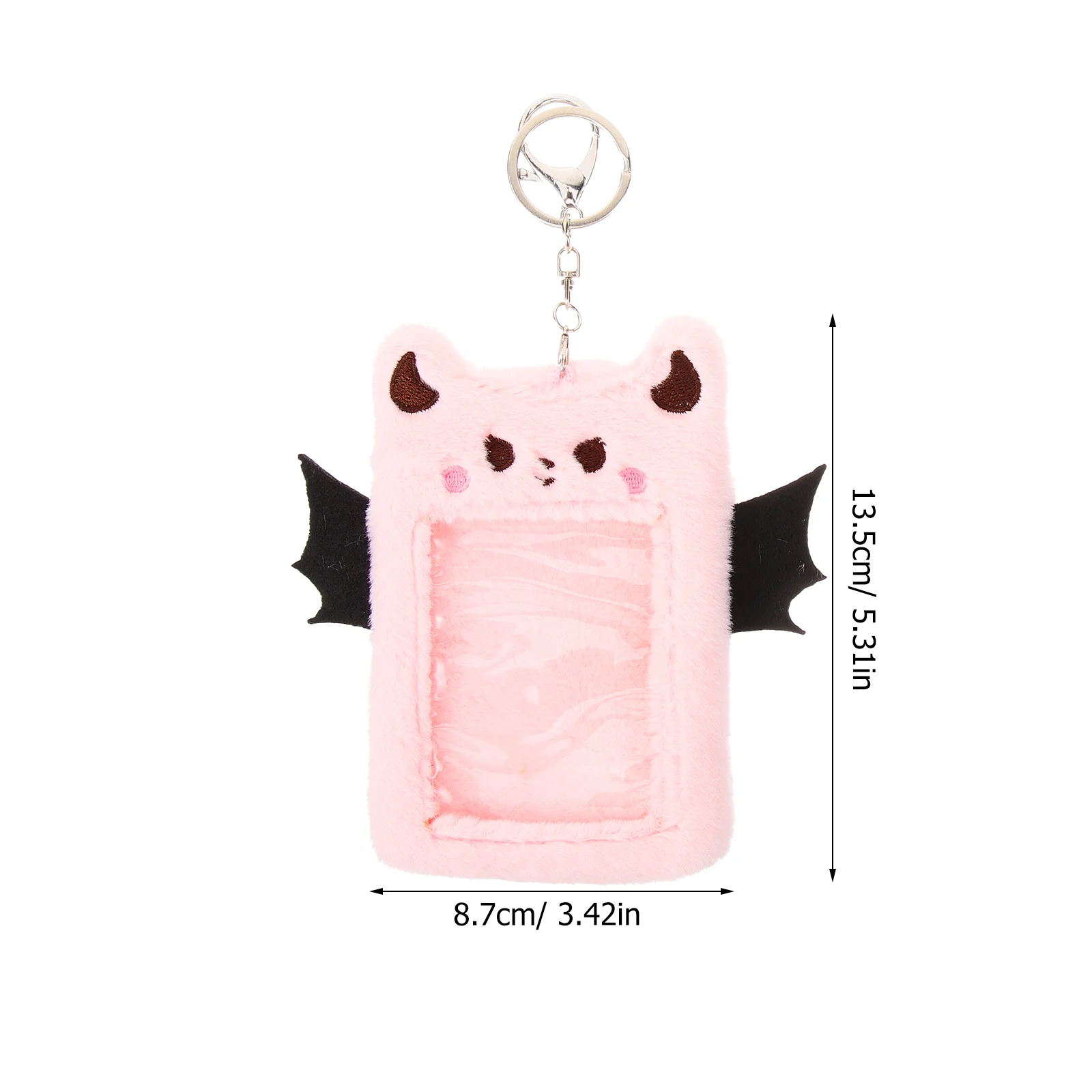 Plush Card Holder Brace Keychain Cover Id Computer Holders Sleeves Student Protector