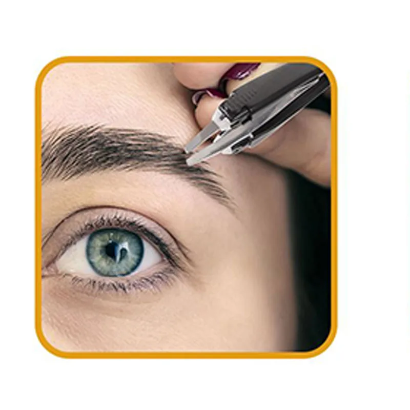 녹 방지 미용 헤어 풀러 메이크업 도구 눈썹 족집게 자동 수축형 얼굴 털 제거 스테인리스 스틸