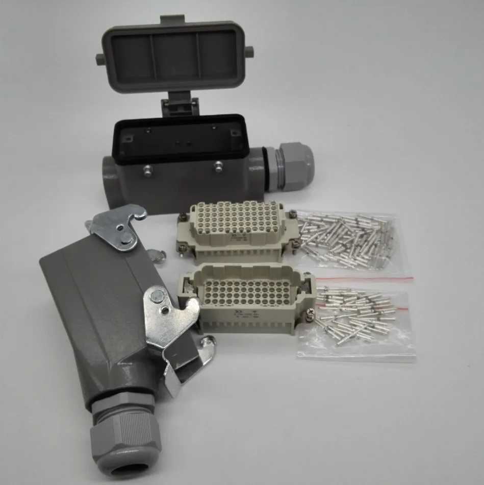 Conector de alta resistencia conector rectangular enchufe de aviación HDC-HDD-072MC/072FC