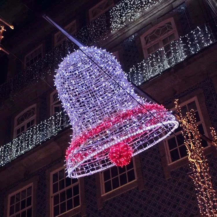 

EVERMORE Giant Outdoor Mall Street Decoration LED Christmas Jingle Bell Motif Light