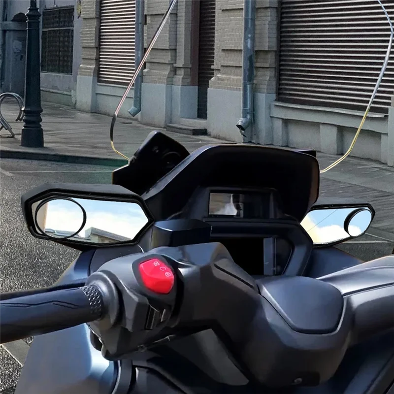 

For XMAX300 2023-2024 Motorcycle Adjustable Rearview Mirror Wide Field Of Vision Anti-Dizziness Forward Reflector