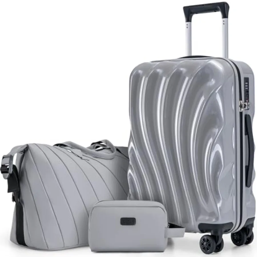 

Luggage Suitcases with Wheels, Suitcase Set, ABS+PC Hardshell Luggage with Phone Holder, Lightweight Carry on Luggage with TSA