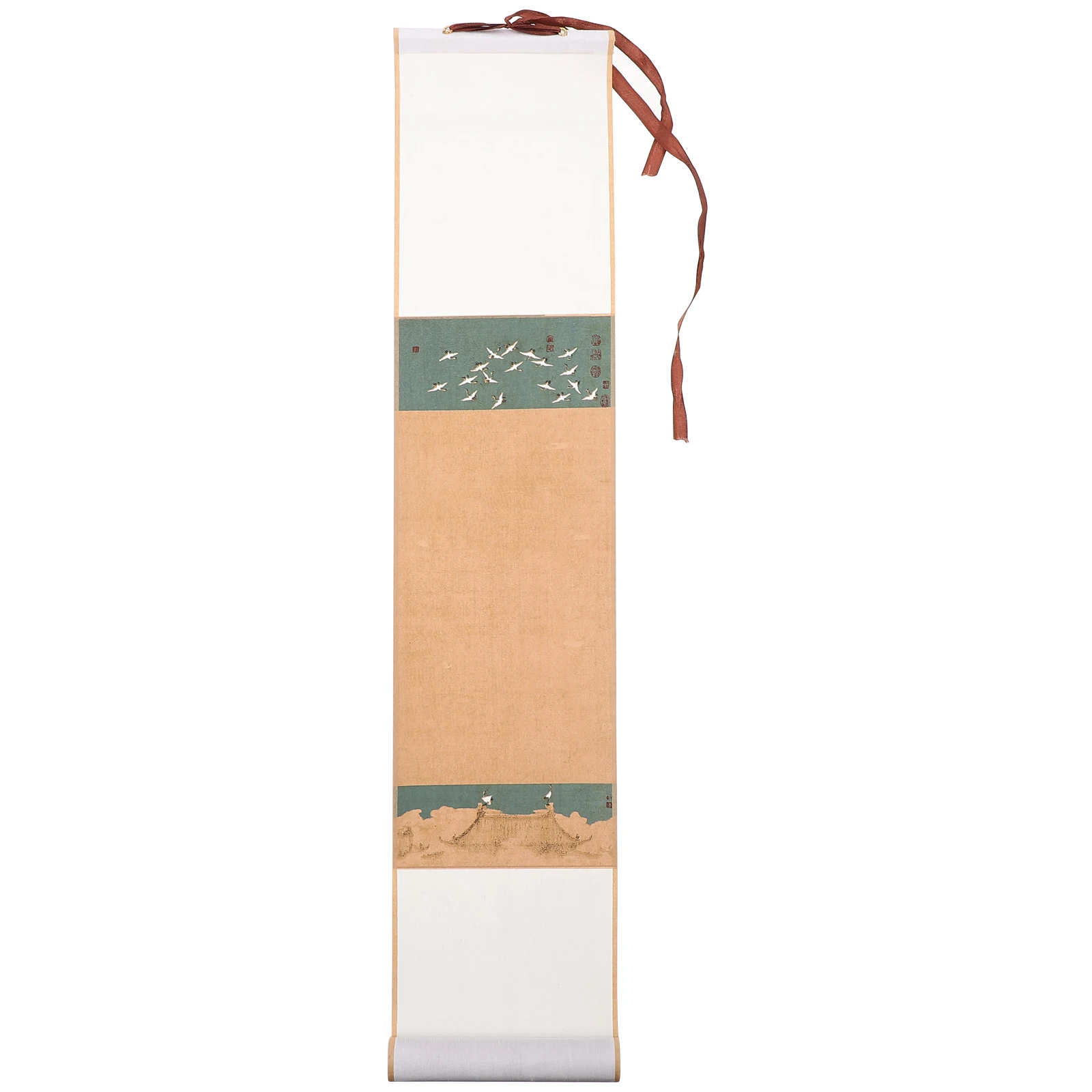 

1pc Calligraphy Scroll Paper Blank Hanging Chinese Painting Kids Art Watercolor Sumi Ink Wall Decor Beginner Lover Gift
