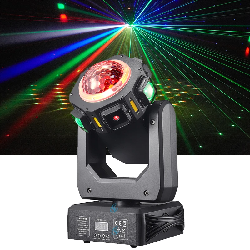 New Arrival LED RGBW Beam Moving Head Light Stage Disco Magic Ball Effect Lamp DMX512 For Concert Wedding Birthday Party