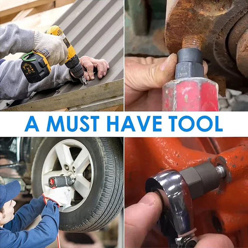 

Damaged Removal Nut Wrench Kit Bolt Hand Tool Remover Extractor 9-19mm Impact Screw 10Pcs Set Socket