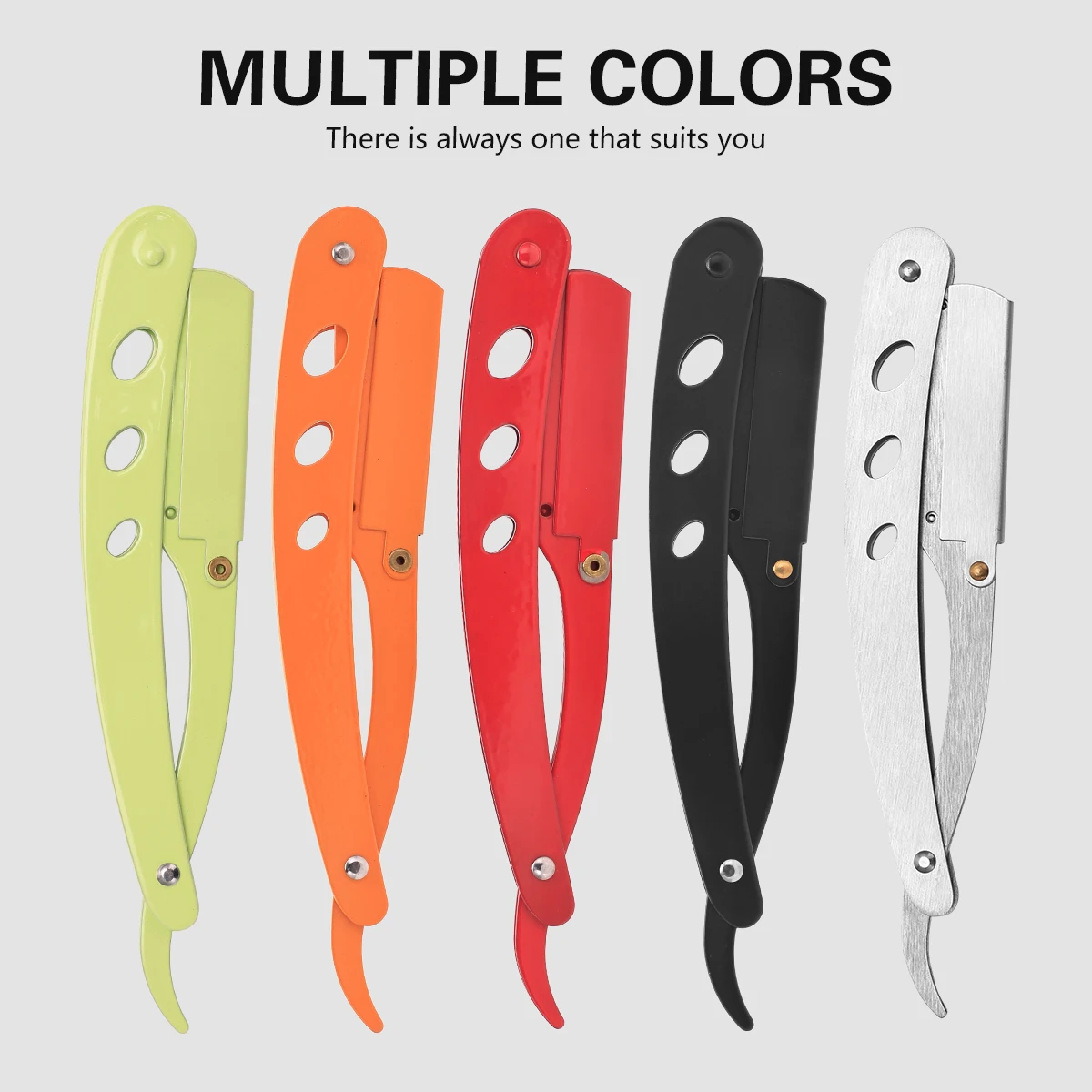 

Colour Manual Shaver Straight Edge Stainless Steel Sharp Barber Razor Folding Shaving Beard Cutter Holder Barbershop Tools