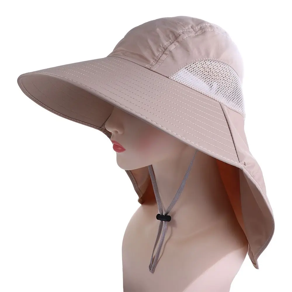 

Protection Panama Fishing Cap Hiking Hats Long Wide Brim Fisherman Hats Hat with Neck Cover Summer Sun Cap Wide Brim Bucket Hat