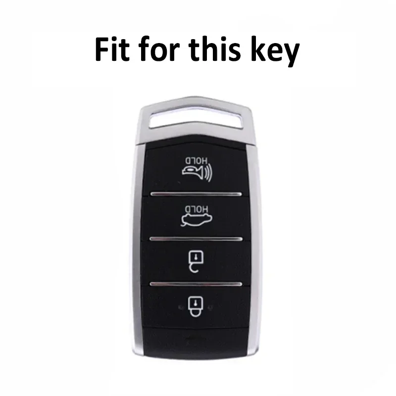 4 Bottons TPU Smart Remote Key Bag Shell for HYUNDAI Genesis G70 G80 EQ900 G90 Car Key Case Fob Cover Protector