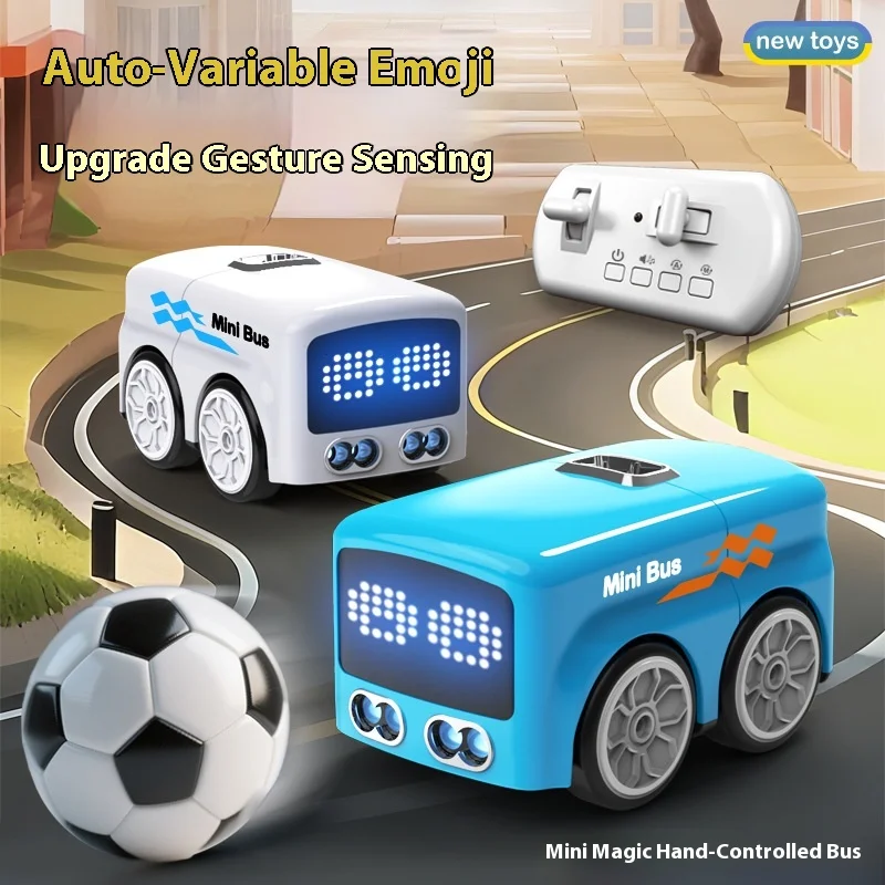 Intelligent Remote Control Sensor Car Mini Gesture Following Small Bus Automatic Avoidance Patrol Line Driving Desktop Children'
